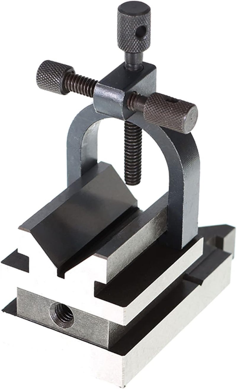 Timunr 3-1/2 x 1-7/8 x 1-7/8 Accuracy V Block with Clamp Set, All Angle Hardened Steel Multi-use Gauge Gage Machinist Tool Fit for Drilling, Milling and Grinding Operations - Image 2
